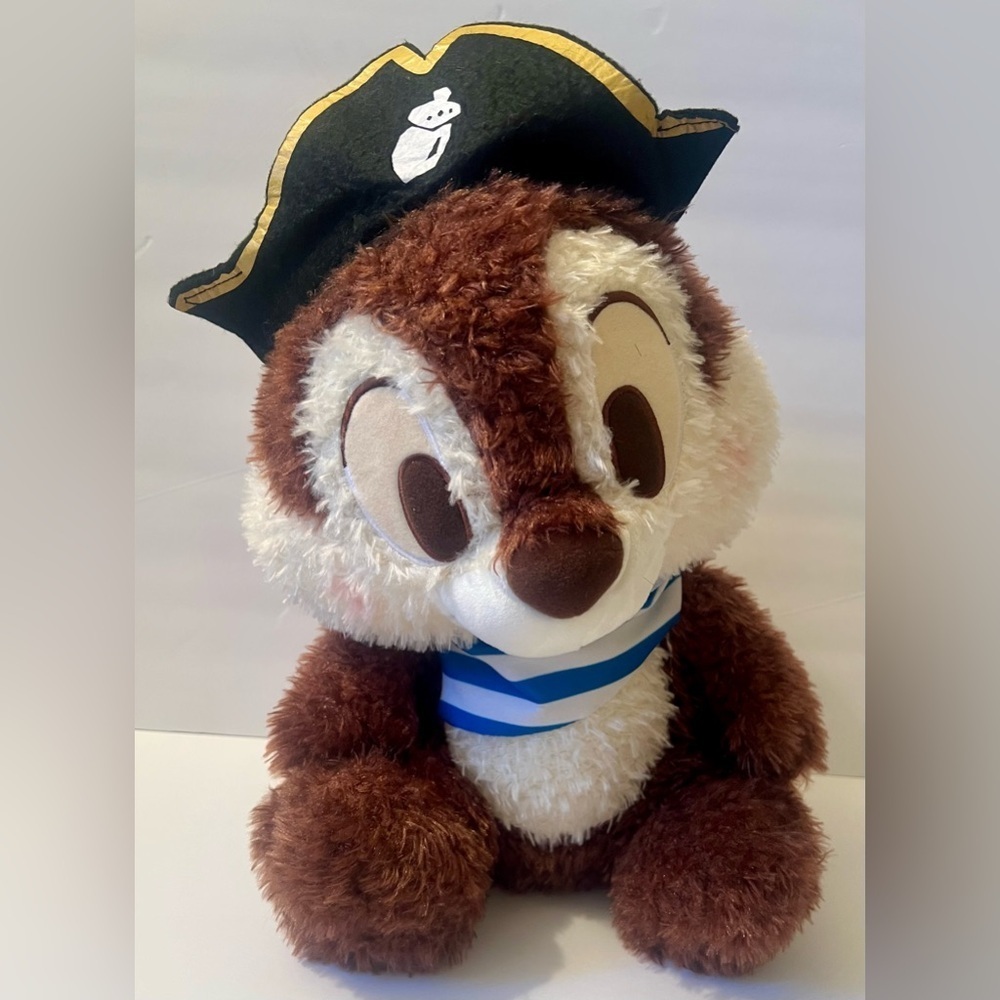 Chip Pirate Mega Jumbo Big Plush Doll is a fluffy Disney collector's item Japan